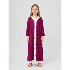 Pomni Cosplay Dress, Long Sleeves, Burgundy and Cream