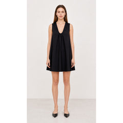 Black Sleeveless Loose A-Line Dress