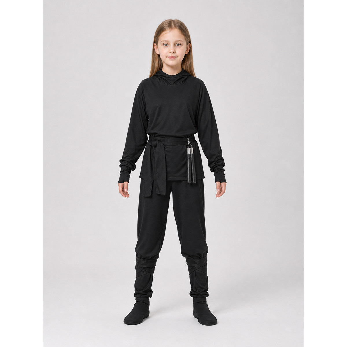 Ninja Costume for Cosplay, Role Play, and Stage Performances front view