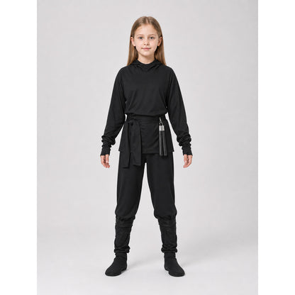 Ninja Costume for Cosplay, Role Play, and Stage Performances front view
