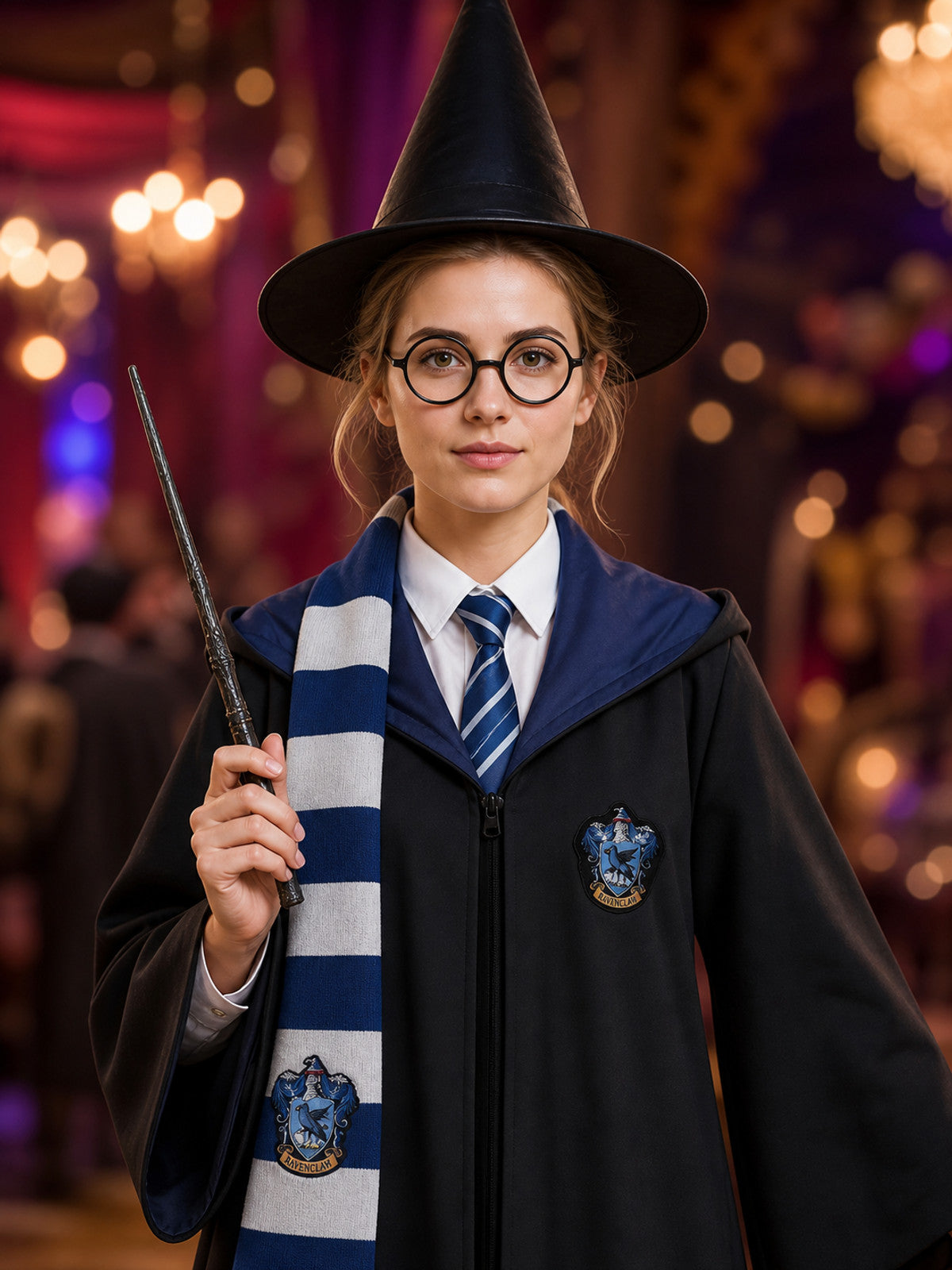 Ravenclaw Hooded Robe and Hat for Halloween