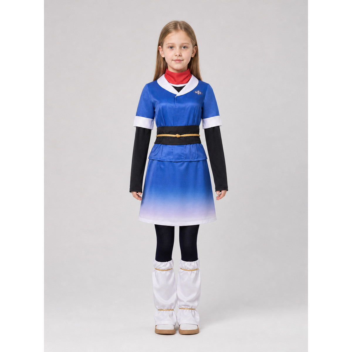 Pokémon Legends: Arceus Cosplay Costume with Belt on-model view