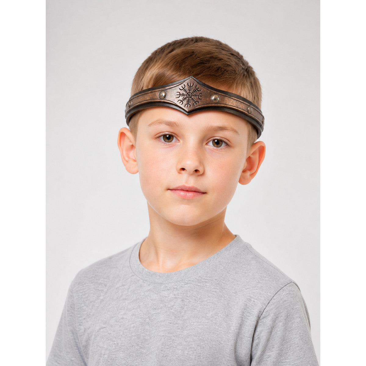Wide Black Carnival Headband with Metal Decoration main product view