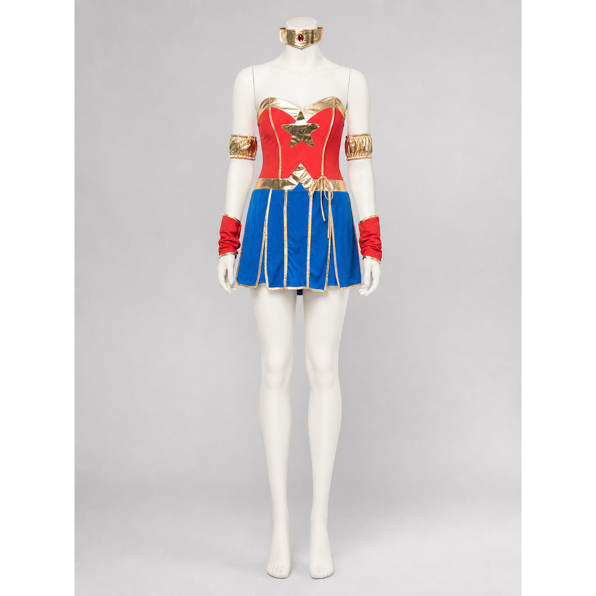 Stage Superhero Cosplay Costume with Skirt