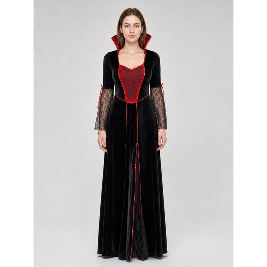 Gothic-Style Halloween Costume Dress