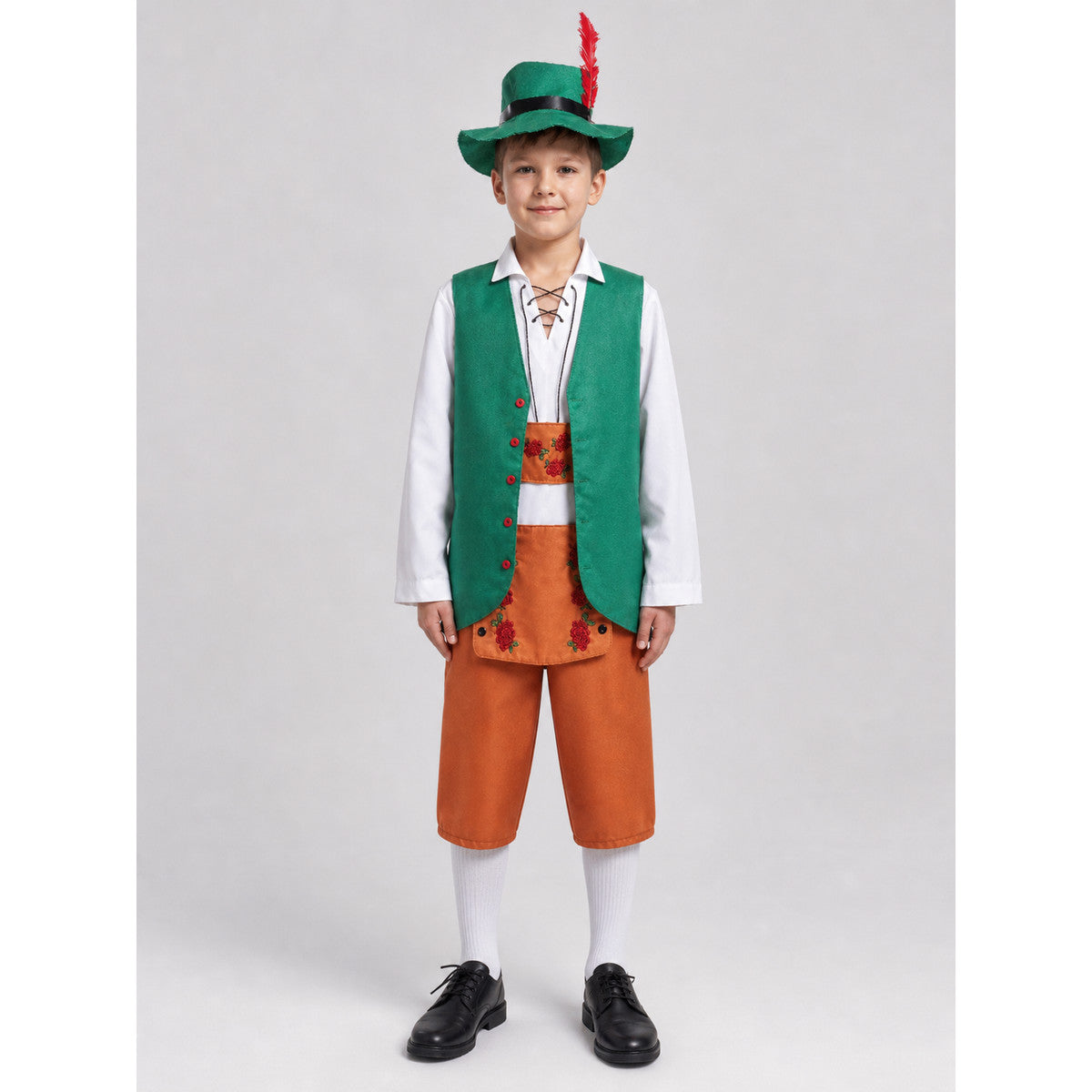 Bavarian-Style Carnival Costume with Hat
