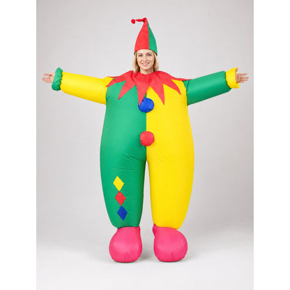 Inflatable Clown Costume for Parties and Celebrations on-model view