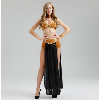 Egyptian-Style Costume with Gold Accents