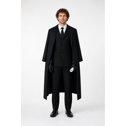 Dazai Cosplay Costume, Black Long Coat with Vest main product view