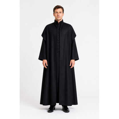 Black High-Collar Robe for Cosplay main product view