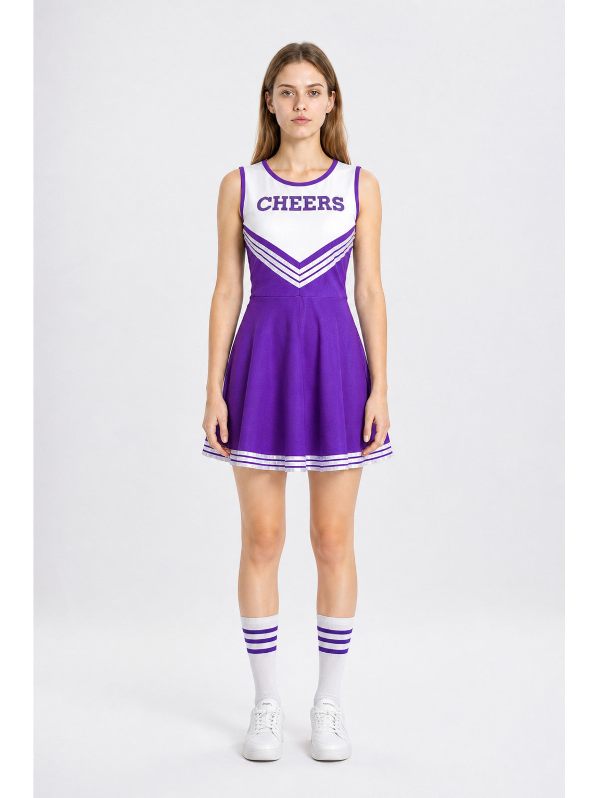 Sleeveless Cheerleading Dress with CHEERS Lettering main product view