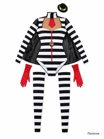 Halloween Clown Costume with Cape