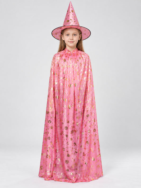 Witch Carnival Costume with Gold Print