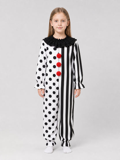 Clown Costume for Halloween and the Stage on-model view