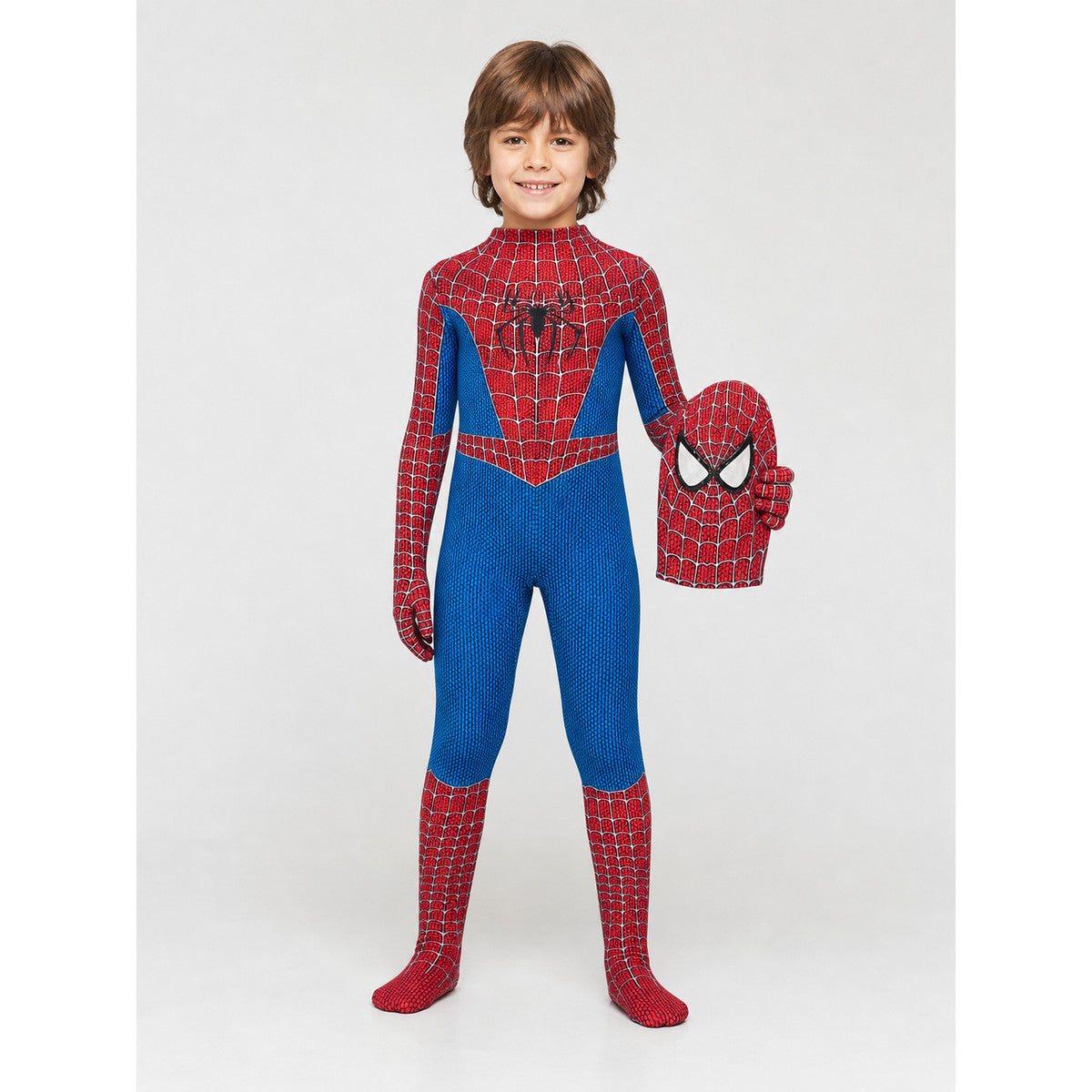 Spider-Man Costume, Jumpsuit with Mask for Cosplay