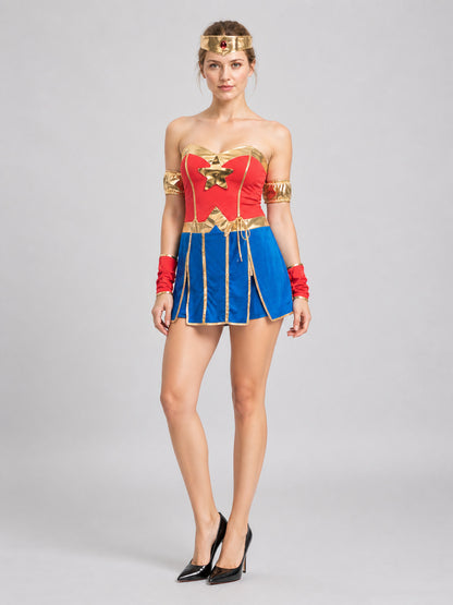 Wonder Woman Halloween Costume, M-XXL