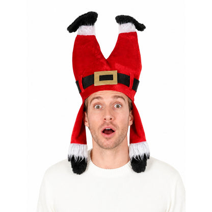 Christmas carnival hat with fluffy trim
