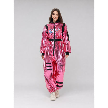Pink Space Jumpsuit with NASA Patches