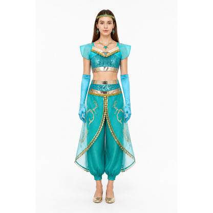 Jasmine Costume with Harem Pants and Accessories main product view