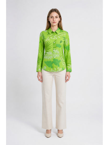 Nick Cosplay Shirt, Green, with Print main product view