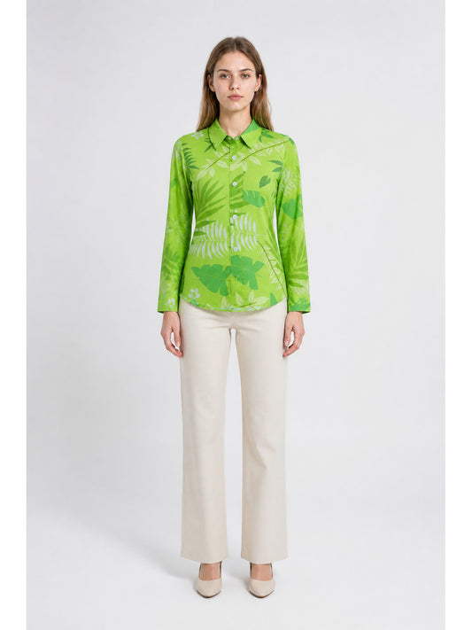 Nick Cosplay Shirt, Green, with Print main product view