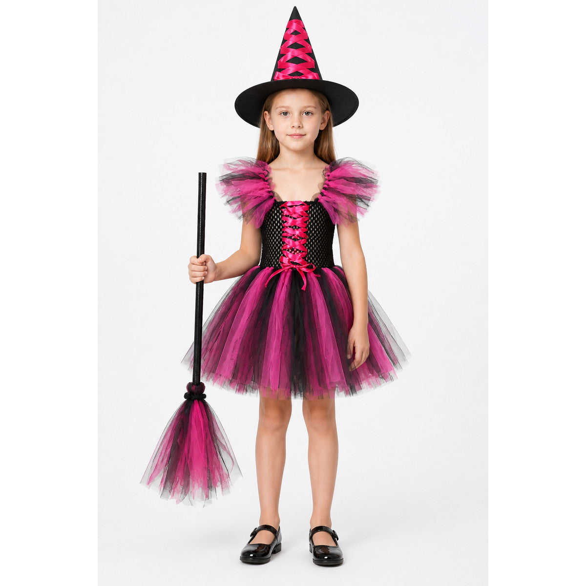 Witch Costume with Pointed Hat and Full Skirt main product view
