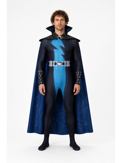 Cosplay Jumpsuit with Cape and Pattern main product view