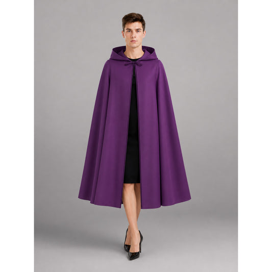 Purple Carnival Cape with Hood