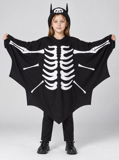 Children's Bat Costume with Hood on-model view