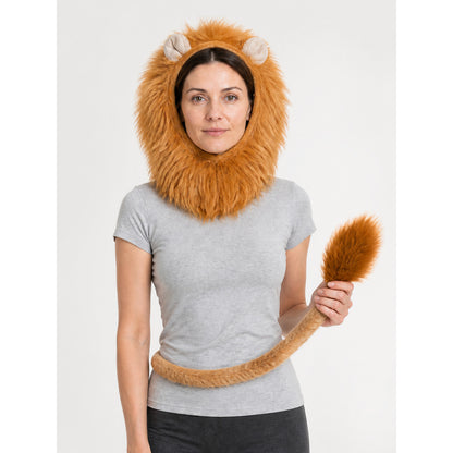 Brown Lion Carnival Headpiece main product view