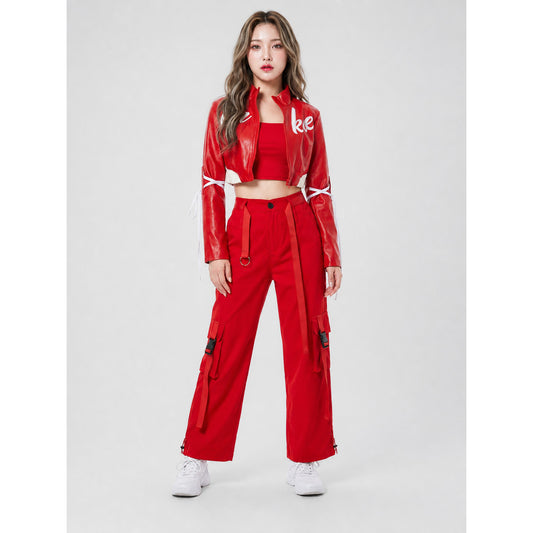 Stage Set: Red Jacket and Pants