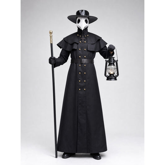 Plague Doctor Costume for Halloween with Mask