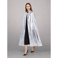 Silver Carnival Cloak with Hood