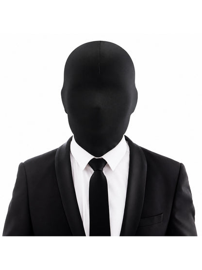 Cosplay Black No Hole Spandex Head Cover Hat Women Men Simulate CS Balaclava Cap main product view