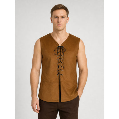 Halloween Medieval-Style Lace-Up Vest