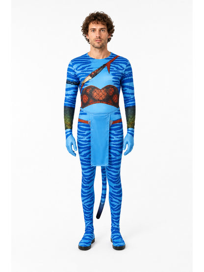 Avatar Cosplay Jumpsuit with Long Tail main product view