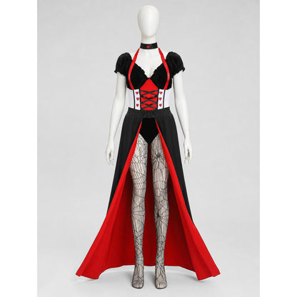 Court-Style Vampire Costume with Crown