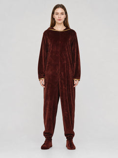 Dark Brown Bear Costume with Hood