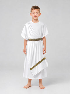 Greek-style costume: white tunic with belt