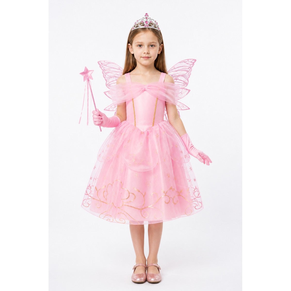 Princess Costume with Wings and Crown main product view