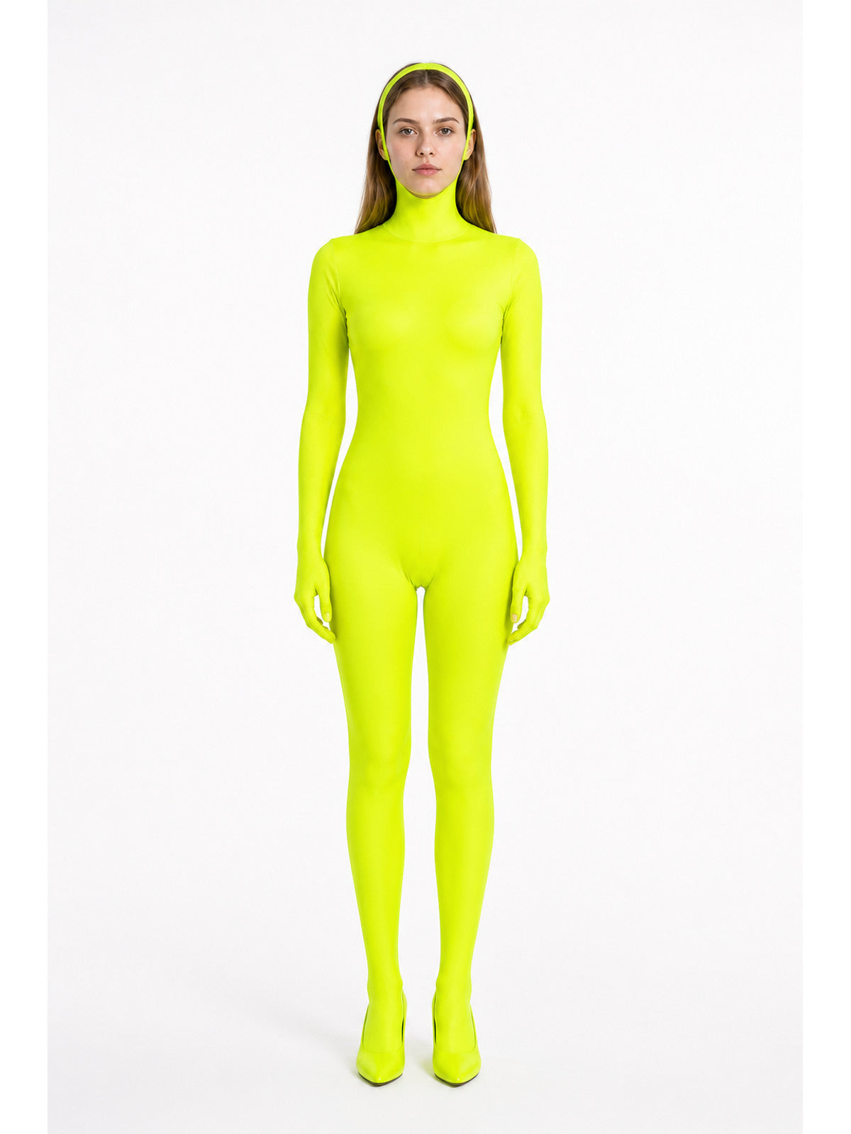 Fitted Hooded Halloween Jumpsuit main product view