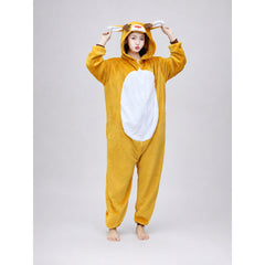 Plush Deer Costume with Hood and Ears