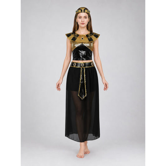 Egyptian XXL costume, black and gold set