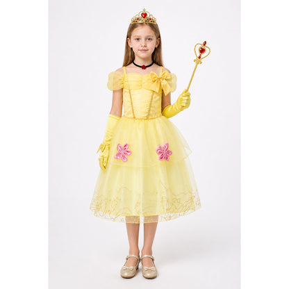 Princess Costume with Crown and Full Skirt main product view