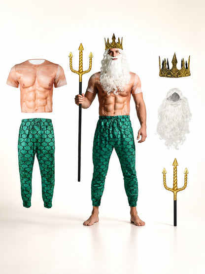 Costume with Crown and Trident XXXL