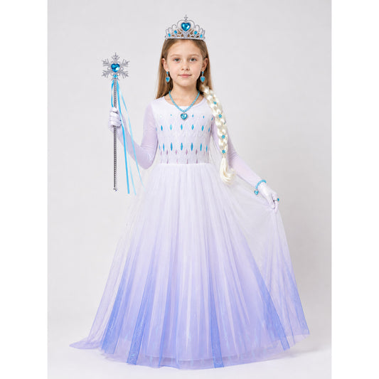 Snow Queen Costume for Halloween and Cosplay main product view