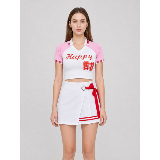 Cheerleading Costume: Top and Short Skirt
