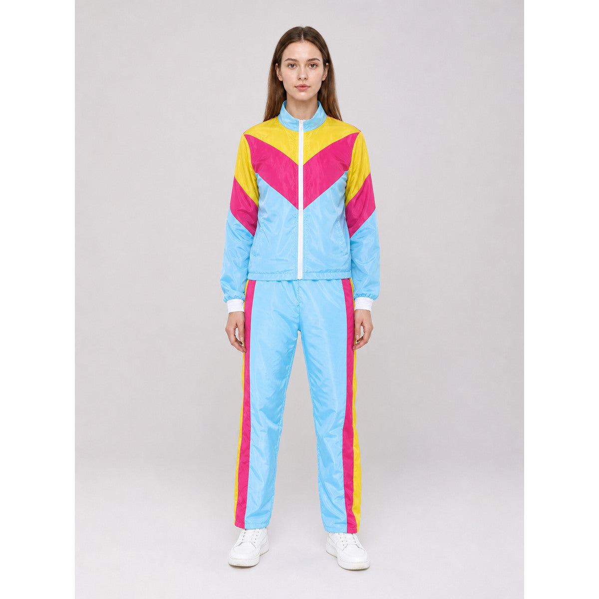 Stage Costume with Geometric Print for Parties on-model view
