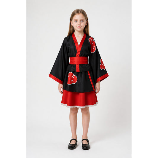 Kimono-Style Vampire Costume with Wide Sleeves main product view