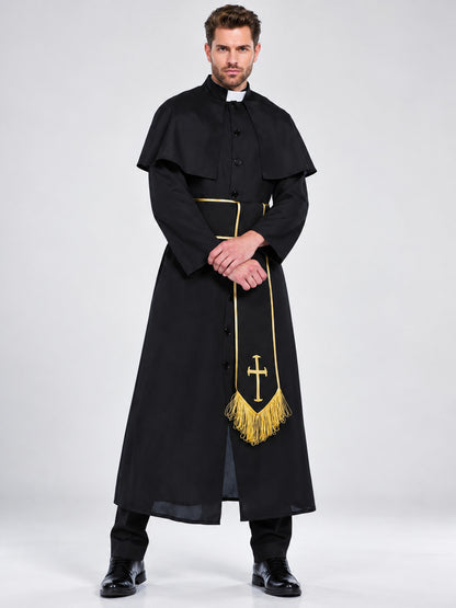 Adult Priest Costume with Cross